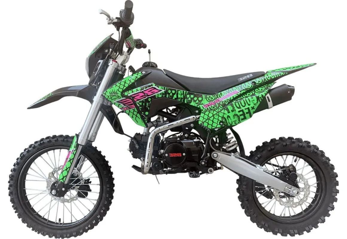 Питбайк BSE EX Max13 17/14 Green Pink Neon